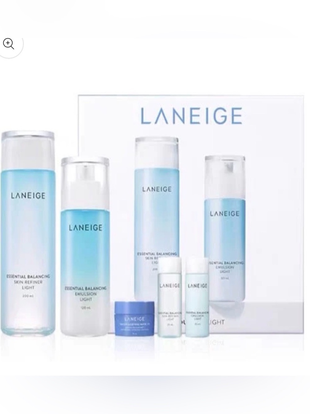 NWT Korean Beauty LANEIGE Hydrating Skincare Set - 5 pieces new in box